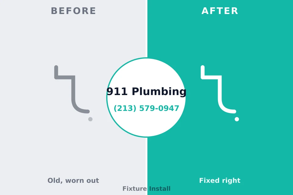 Before and after: plumbing repair Greene, ME